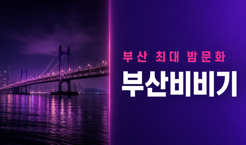 부산 최대 밤문화 부산비비기 — 광안대교 야경